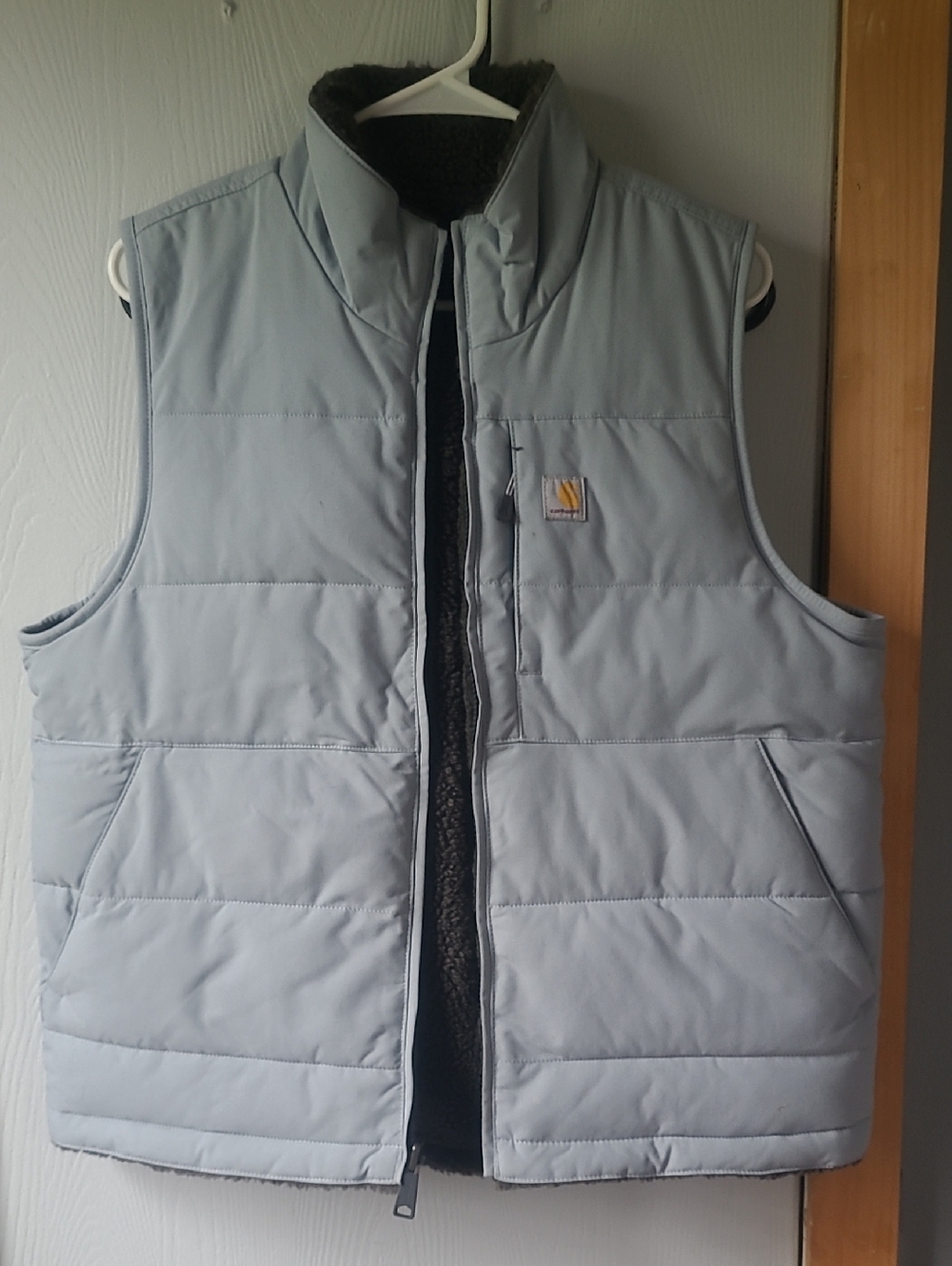 Carhartt Light Blue Sherpa-Lined Vest